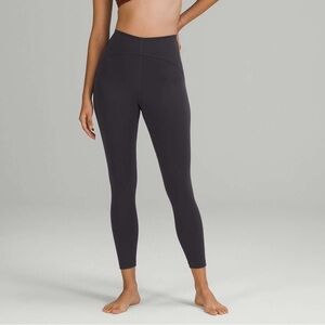 Lululemon Athletica Dark Grey InStill High-Rise Full Length leggings/Tight 25" 6